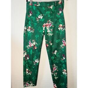 H&M Floral Print Cropped Skinny Pants Sz. 10